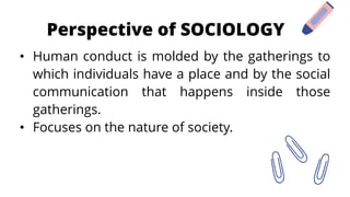 UCSP Lesson Quarter 1 Week 1. Anthropology, Sociology, Political ...