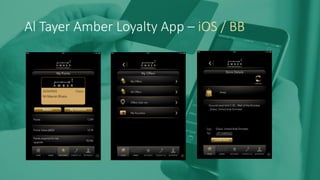 Al Tayer Amber Loyalty App – iOS / BB
 