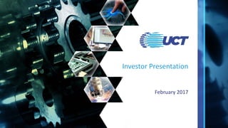 February 2017
Investor Presentation
 