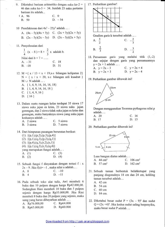 Ucun 1 Prov Dki Matematika Paket B 18 02 2014