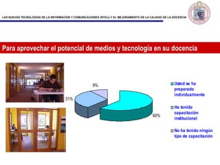 Para aprovechar el potencial de medios y tecnología en su docencia                                                                                                                                                                                                                                    