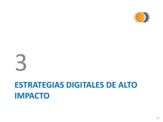 ESTRATEGIAS DIGITALES DE ALTO
IMPACTO
3
53
 