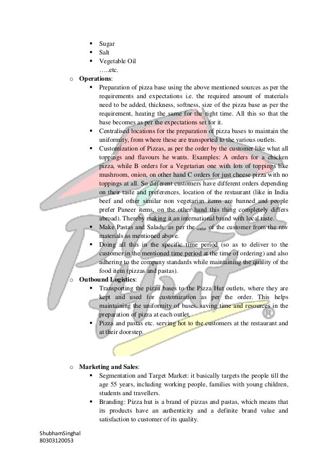 analysis of computerisation at pizza hut Pizza hut & its value chain analysis submitted to: msgita srivatsan submitted by: documents similar to pizza hut new skip carousel carousel previous carousel next operations management pizza hut standards- project report supply chain of pizzahutl. analysis of computerisation at pizza hut Pizza hut & its value chain analysis submitted to: msgita srivatsan submitted by: documents similar to pizza hut new skip carousel carousel previous carousel next operations management pizza hut standards- project report supply chain of pizzahutl.