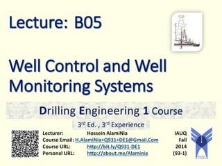 Well Control and Well Monitoring Systems | PDF