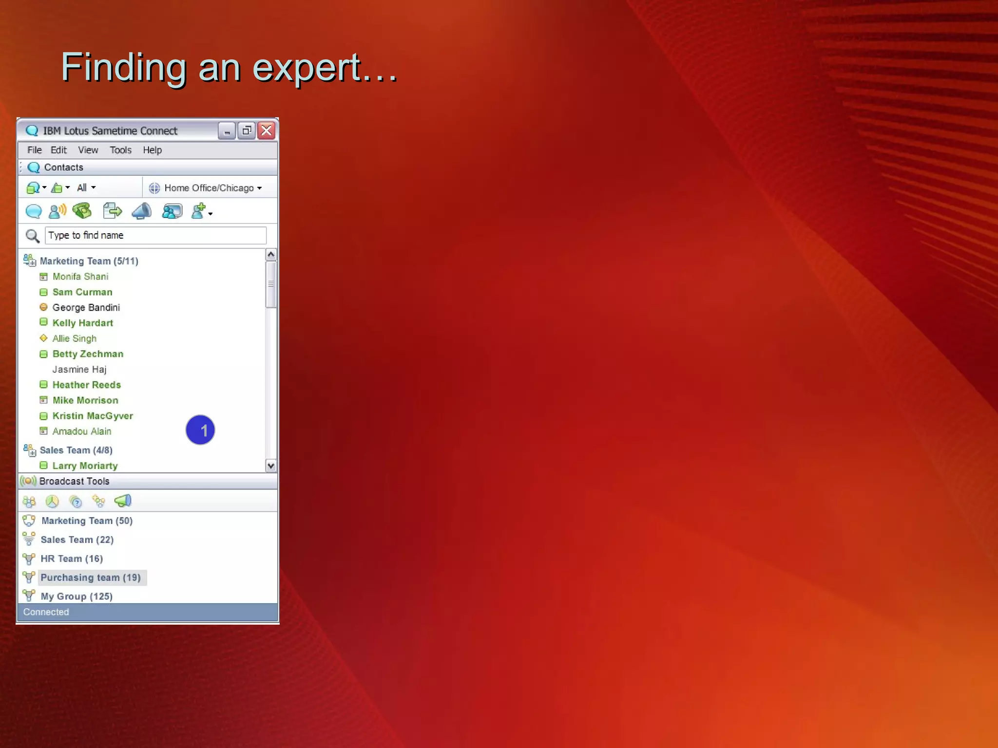 Finding an expert…  1 