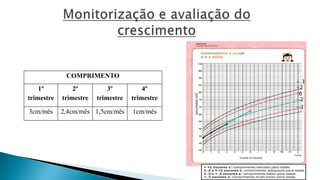 COMPRIMENTO
1º
trimestre
2º
trimestre
3º
trimestre
4º
trimestre
3cm/mês 2,4cm/mês 1,5cm/mês 1cm/mês
+ 3
- 3
- 2
0
+2
 