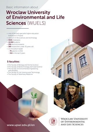 Wrocław University of Environmental and Life Sciences - BROCHURE