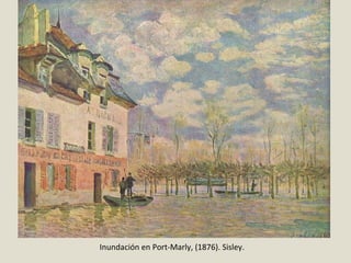Inundación en Port-Marly, (1876). Sisley.
 