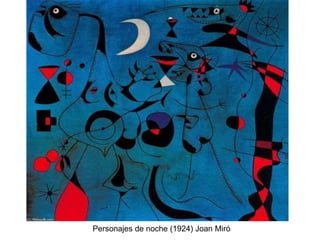 Personajes de noche (1924) Joan Miró
 