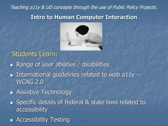 Teach Accessibility and Universal Design in Higher Education (AHEAD ...