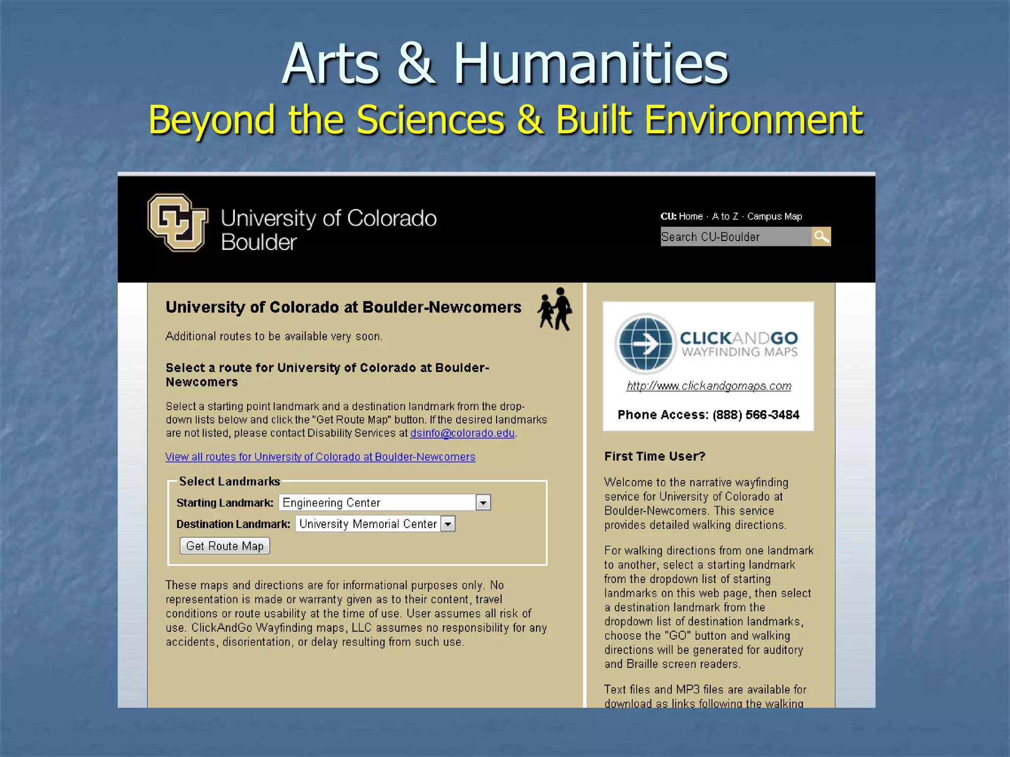 Arts & Humanities

Beyond the Sciences & Built Environment

 