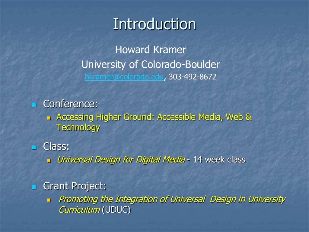 Integrating Universal Design Content Into University Curriculum