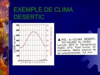 EXEMPLE DE CLIMA
DESERTIC
 