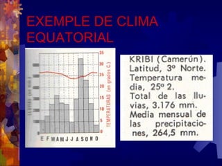 EXEMPLE DE CLIMA
EQUATORIAL
 