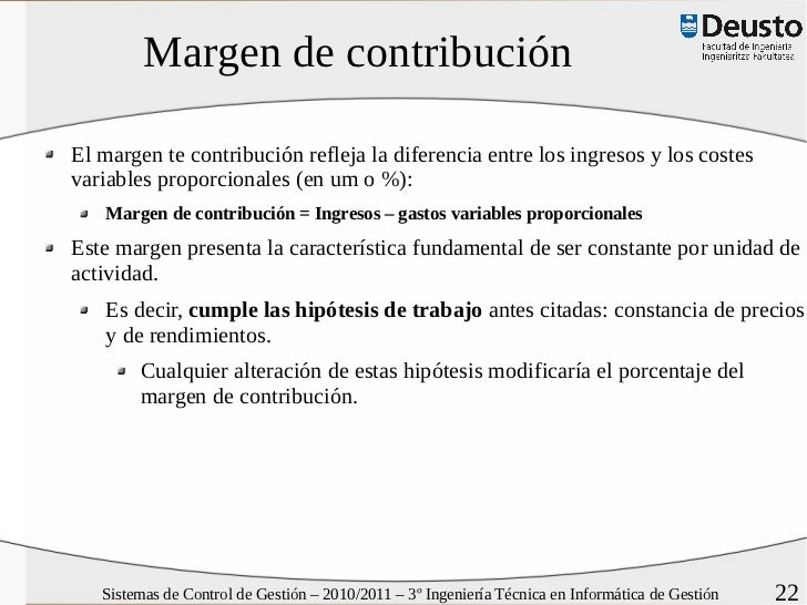 UD. SCG. T6. Análisis CosteVolumenBeneficio y Sistema de