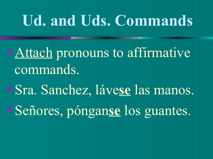 Ud Uds commands