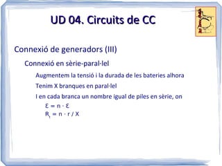 Polsant: flux d'e -  variable però no canvia de sentit 