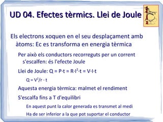 UD 04. El circuit elèctric Conjunt d'elements actius i passius connectats entre sí Actius: proporcionen energia 