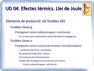 S'han de governar i protegir Elements de comandament i protecció 