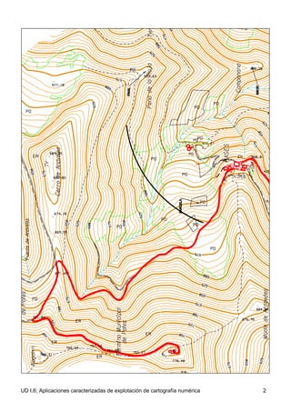 UD I,6; Aplicaciones caracterizadas de explotación de cartografía numérica 2
 