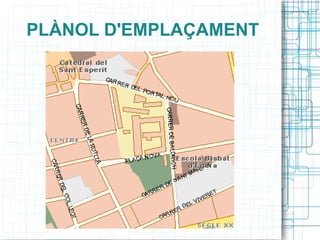 PLÀNOL D'EMPLAÇAMENT 