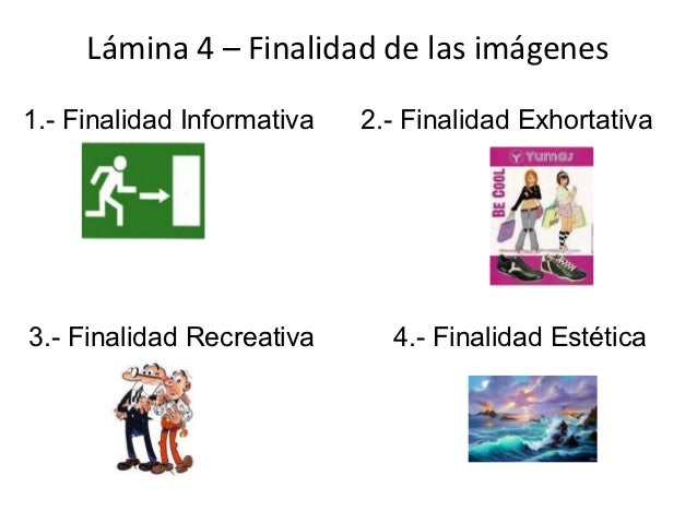 Finalidad de las imágenes. Lenguaje Visual