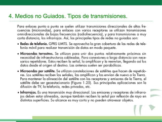 4. Medios no Guiados. Tipos de transmisiones.
 
