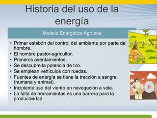 Historia del uso de la energía