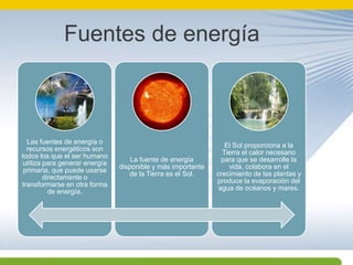 Fuentes de energía