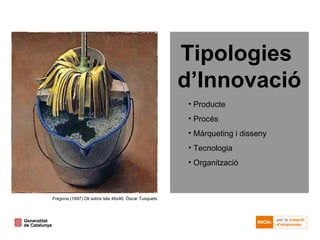 Tipologies  d’Innovació Producte Procés Màrqueting i disseny Tecnologia Organització Fregona  (1997) Oli sobre tela 46x46. Óscar Tusquets 