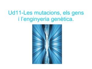 Ud11-Les mutacions, els gens i l’enginyeria genètica. 