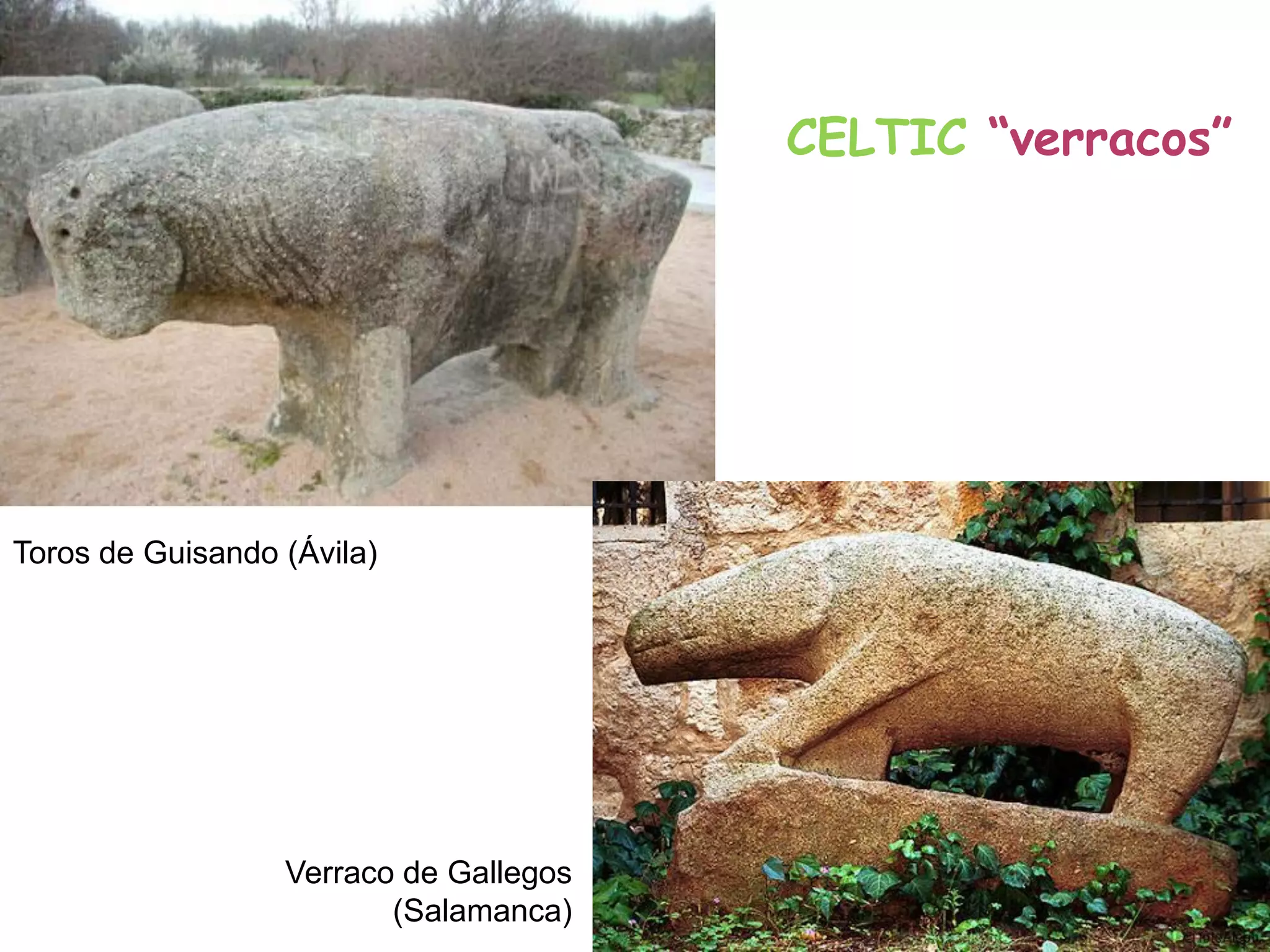 CELTIC “verracos”
Toros de Guisando (Ávila)
Verraco de Gallegos
(Salamanca)
 
