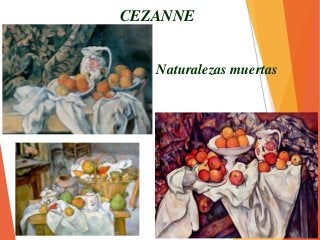 Naturalezas muertas
CEZANNE
 