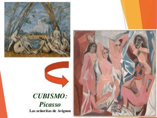 CUBISMO:
Picasso
Las señoritas de Avignon
 