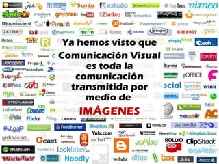 Ya hemos visto que Comunicación Visual es toda la comunicación transmitida por medio de  IMÁGENES 
