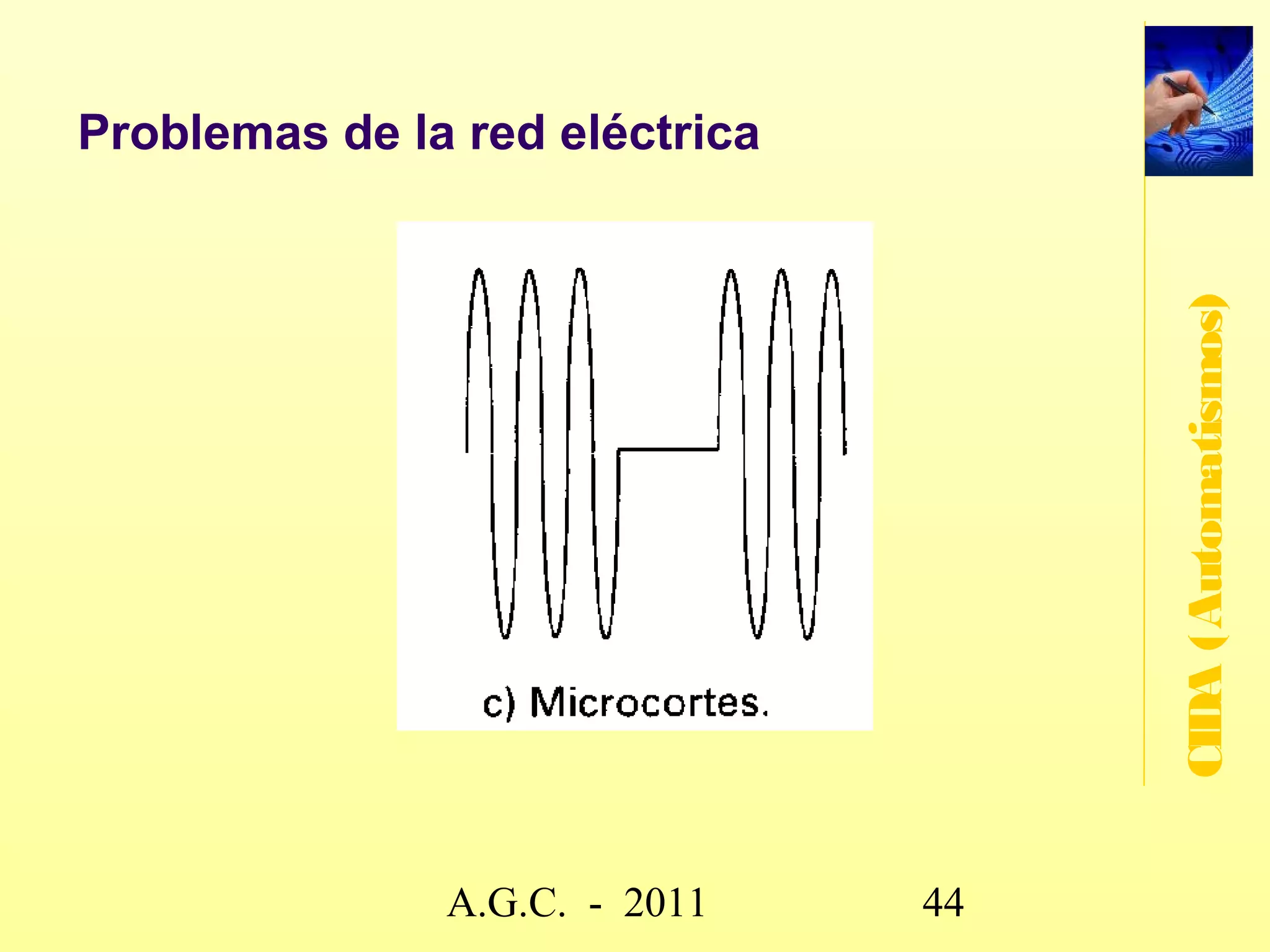 Topologías de red: ÁRBOL

   La topología en árbol se puede considerar como




                                                        CIDA (Automatismos)
    una topología híbrida de la topología de bus y la
    de estrella. Por lo tanto, las ventajas y
    desventajas dependen de la configuración final
    establecida.




                     www.secciona2.tk (2012) 44
 
