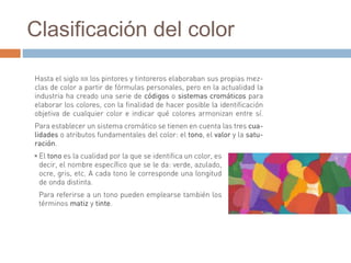 Clasificación del color
 