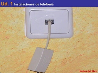 Ud. 1   Instalaciones de telefonía Índice del libro 