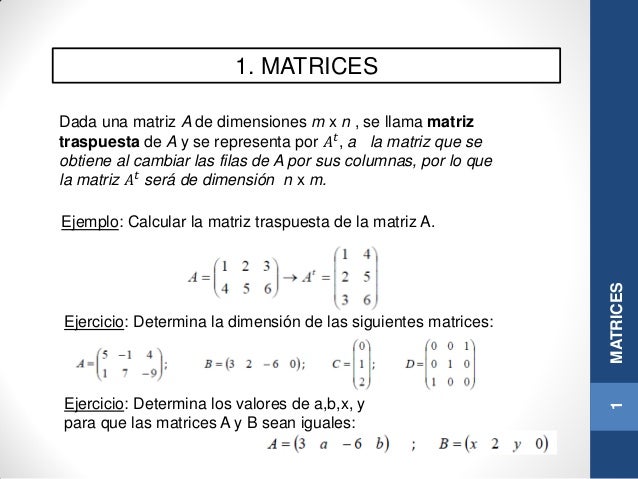Ud 1 matrices