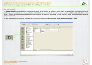 Variables Programables Unidad 2 - Autómatas Programables en las Instalaciones Térmicas y de ...