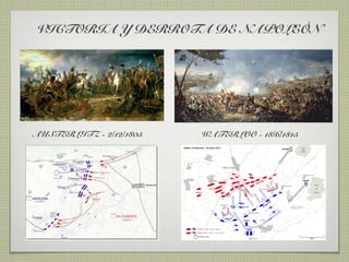 VICTORIA Y DERROTA DE NAPOLEÓN




AUSTERLITZ - 2/12/1805   WATERLOO - 18/6/1815
 
