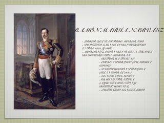 RAMÓN MARÍA NARVÁEZ
 - LÍDER DEL PARTIDO MODERADO
 - POLÍTICO ESENCIAL DEL PERÍODO
 ENTRE 1845 Y 1868
 - MODERNIZACIÓN DEL PAÍS A TRAVÉS
 DE DIFERENTES MEDIDAS
          - REFORMA FISCAL
          - ORDEN PÚBLICO (GUARDIA
          CIVIL)
          - INSTRUCCIÓN PÚBLICA
          (PLAN PIDAL 1845)
          - CENTRALIZACIÓN
          ADMINISTRATIVA
          (AYUNTAMIENTOS Y
          DIPUTACIONES)
          - SUFRAGIO CENSITARIO
 
