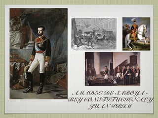 AMADEO DE SABOYA -
REY CONSTITUCIONAL Y
     JUAN PRIM
 