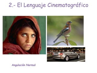 Angulación Normal
2.- El Lenguaje Cinematográfico
 