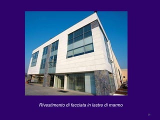 Rivestimento di facciata in lastre di marmo  