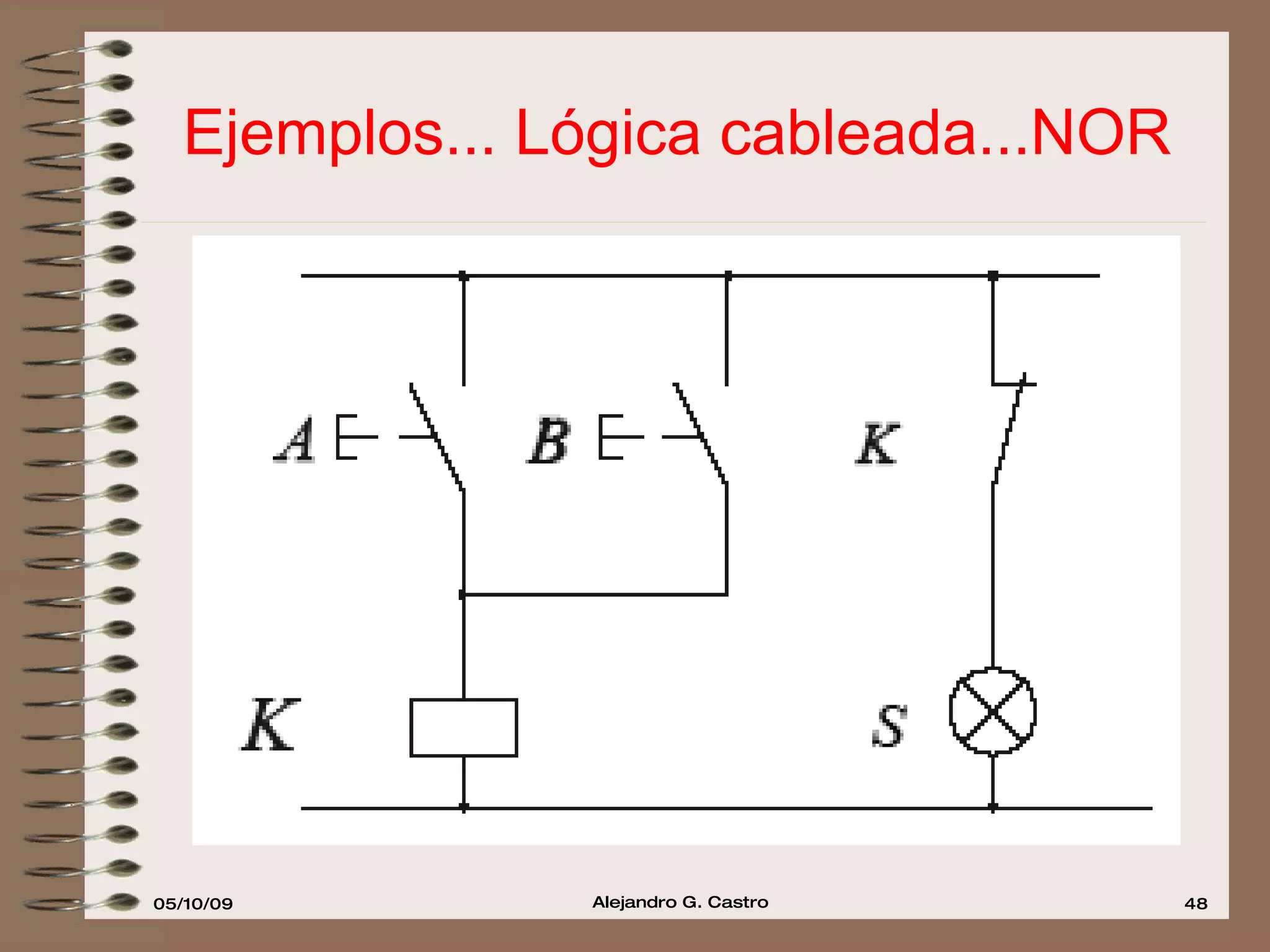 Ejemplos... Lógica cableada...NOR 