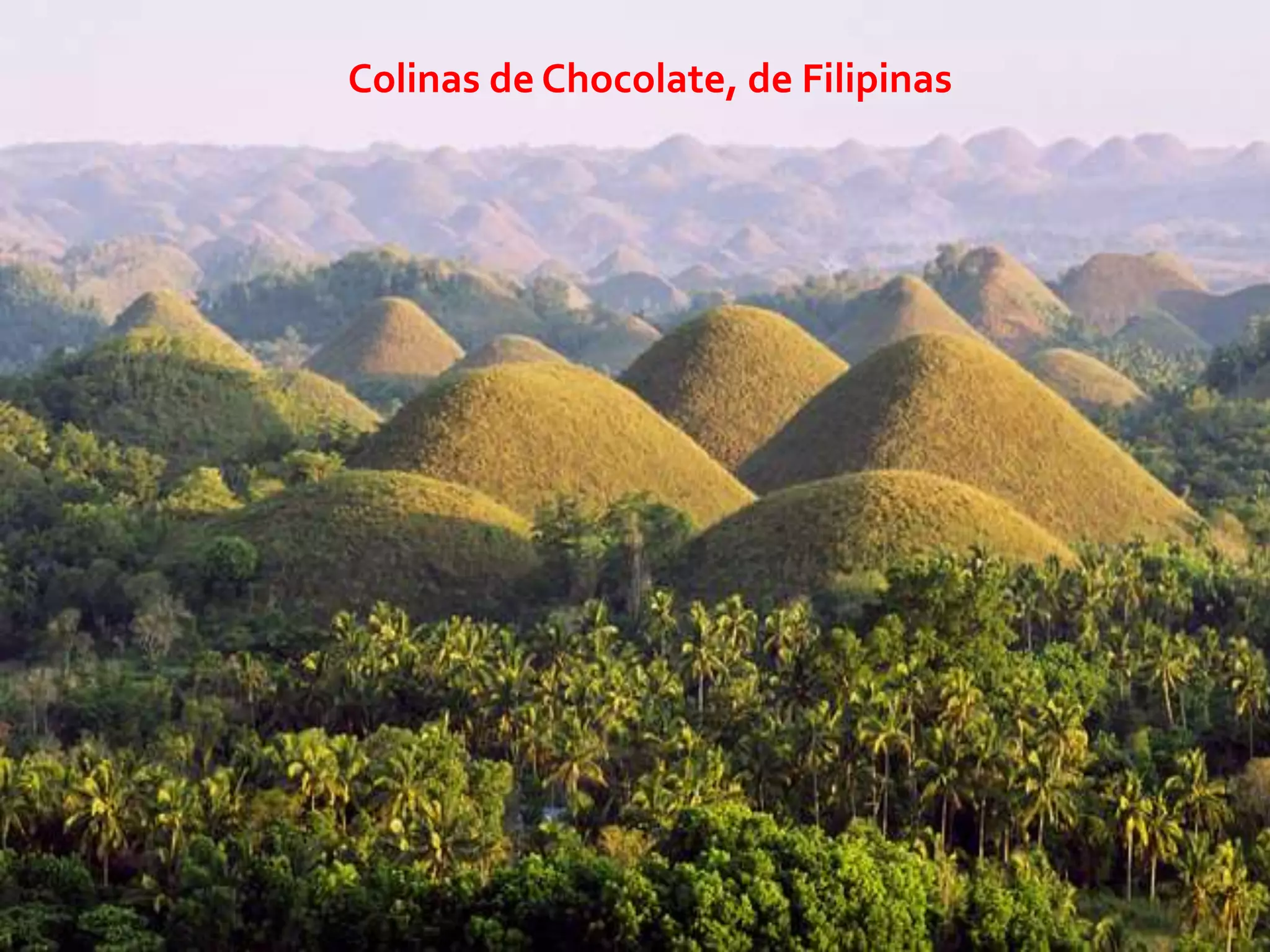 Colinas de Chocolate, de Filipinas
 