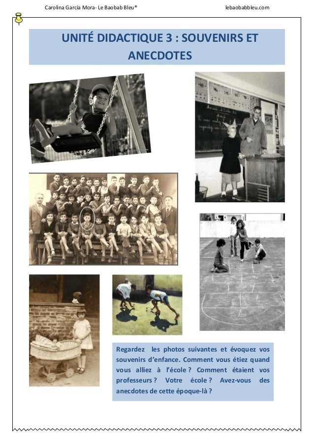 Souvenirs Et Anecdotes B1