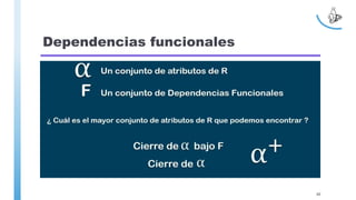 Dependencias funcionales
60
 