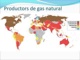 Productors de gas natural
 
